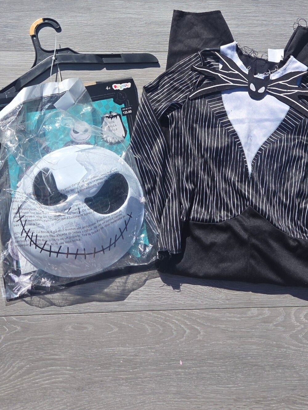 Disney Jack Skellington Black & White Kids Costume